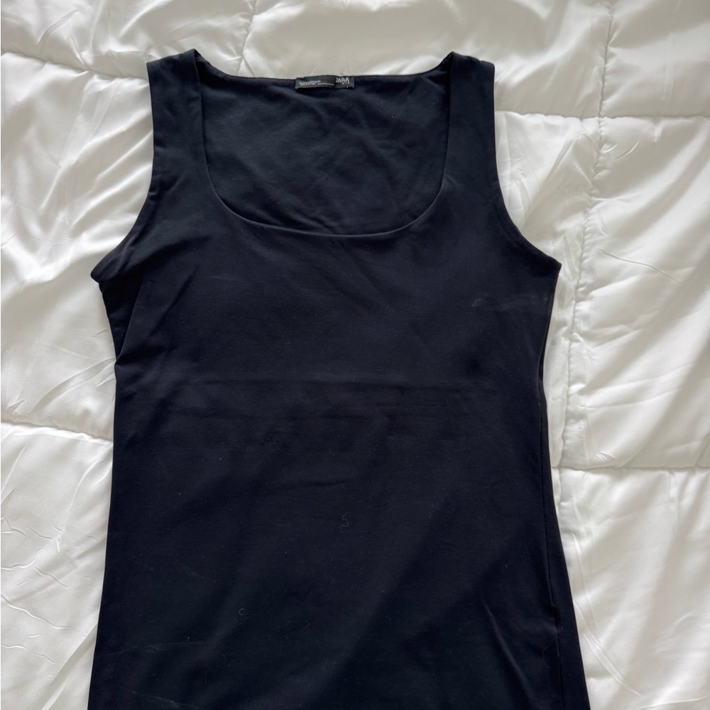 Zara Classic Black Tank Top